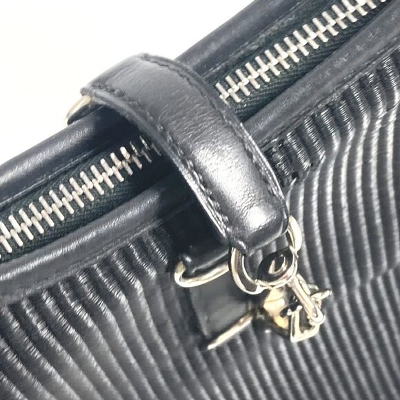 HERMES Trim 31 Trim 31 bag Shoulder Bag straw / Leather Black/SilverHardware - Picture 8 of 15